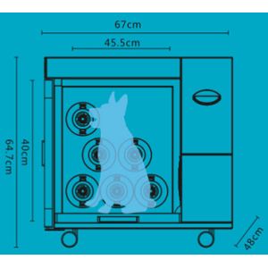 Infrared Physiotherapy 42.5KG Pet Grooming Dryer Machine