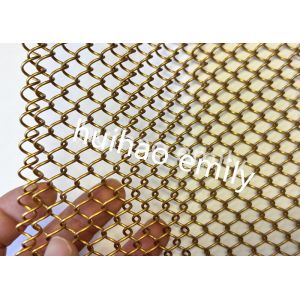 8x8mm Aperture Aluminum Metal Coil Mesh As Space Divider Curtain