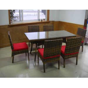 7pcs rattan furniture set.