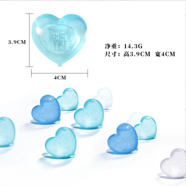 Ice Cream Tools Plastic Heart Shape Ice Cube for Beer Cooling Food Grade Bar Accessories