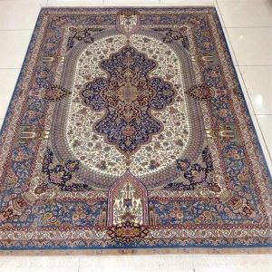 Aubusson Style Hand Knotted Wool Area Rugs With Fringe Soft Feature