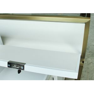 Metal Stainless Steel Jewelry Store Showcases Jewelry Display Furniture