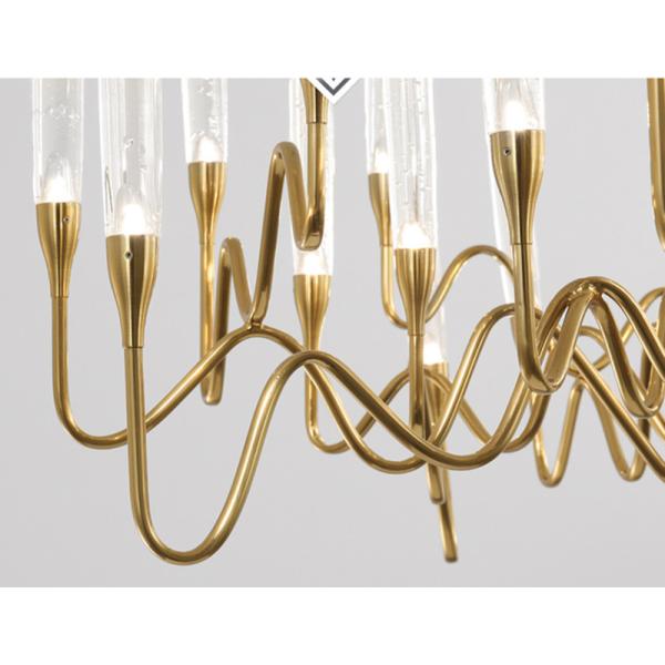 Luxury Crystal Chandelier Living Room Dining Bedroom Gold Silver Chandelier (WH-MI-414)