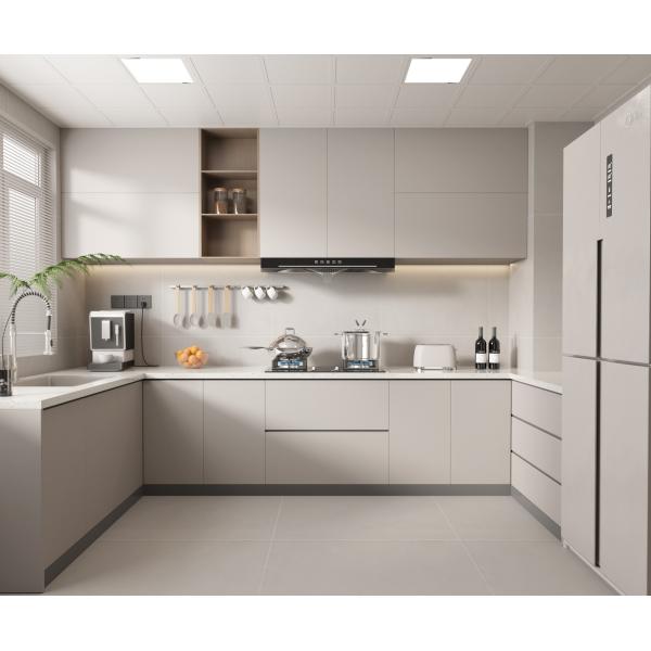 Lacquer Kitchen Island Furniture Cocina White Shaker Modular Kitchen Cabinet