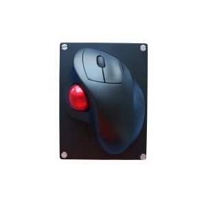 Military IPX6 Rated Ergonomic Wireless Trackball Mouse CNC Aluminum Rugged Back