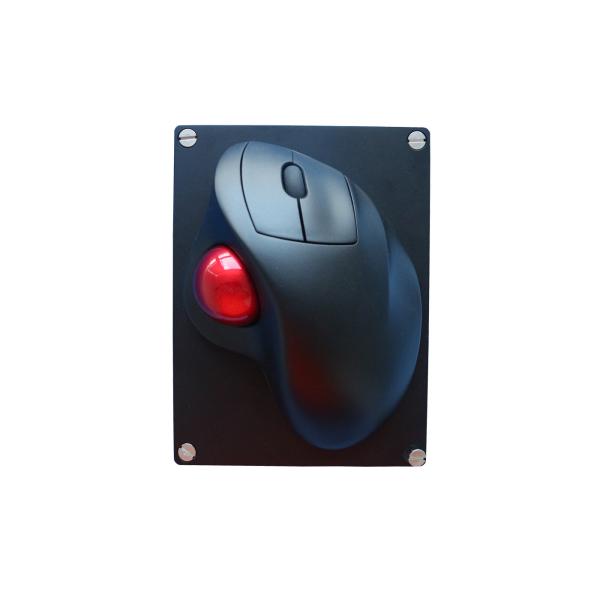 Military IPX6 Rated Ergonomic Wireless Trackball Mouse CNC Aluminum Rugged Back