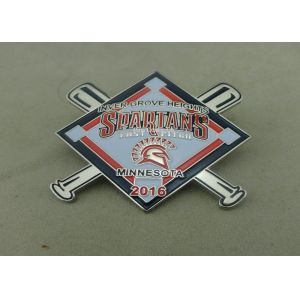 Quality Full 3D Pewter Soft Enamel Pin 1.25 inch 1.2 mm Antique Nickel Plating for sale