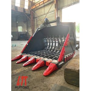 Quality Heavy Duty Excavator Skeleton Bucket Q355B Hardox450 Capacity 0.2-2.8 Cubic Meter for sale