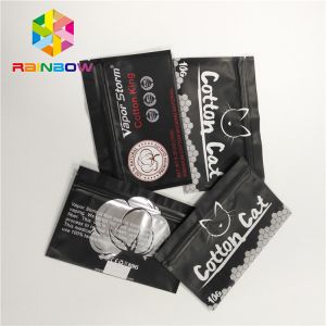 Plastic Mylar Flat Packets Aluminum Foil Bags Laminated Facial Mask Pouch With