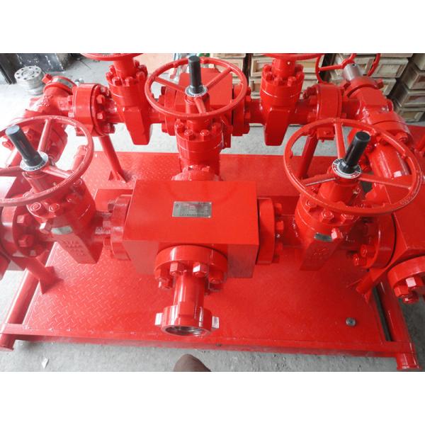 High Pressure Hydraulic Choke Manifold Oil And Gas Drilling Equipment 3 1 / 8" X 5000 Psi