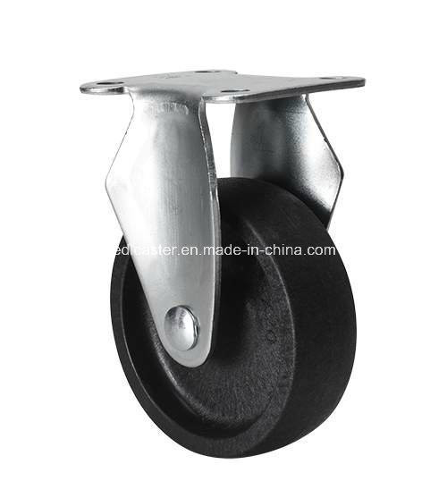 Buy Heavy Duty 26025-03 Zinc Plated Rigid Po Caster for Heavy Load Transportation at wholesale prices