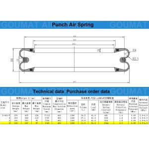 Punch Press Rubber Air Bag / Guomat F-400-2 Refer To Yokohama S-400-2 Double Air