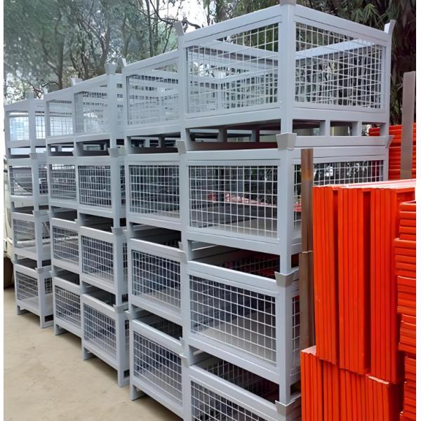 0.5x1M Heavy Duty Galvanized Mesh Wire Storage Baskets Metal Bin Container OEM ODM