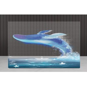 Quality P30 Transparent Led Display Film Clear Led Screen Cutting Edge For Architectural Applications for sale