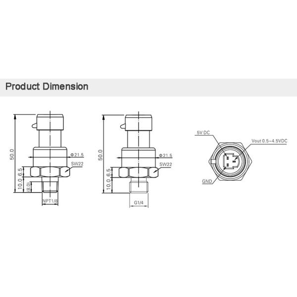 Gas Oil Ceramic Capacitive Pressure Sensor