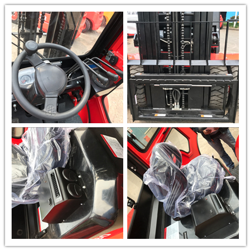 Distribution Center Diesel Forklift Truck Counterbalance With OPS Or ORS Seat