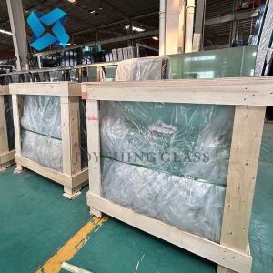 4mm Safety Toughened Glass Flat / Curved Tempered Laminated Glass Custom