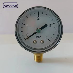 High Accuracy Steel Case Water Pressure Test Gauge Back Mount