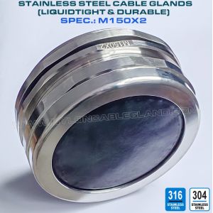 M150x2 Metric Cable Gland Stainless Steel 316, Cable Gland IP68 Stainless Steel