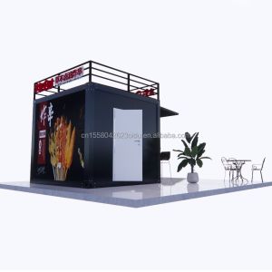 Modern Design Style 10ft Container Sentry Box Fast Food Truck Mobile Coffee