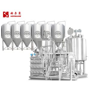 Smart PLC Control Mini Brewery Equipment , 10BBL Microbrewery Machine