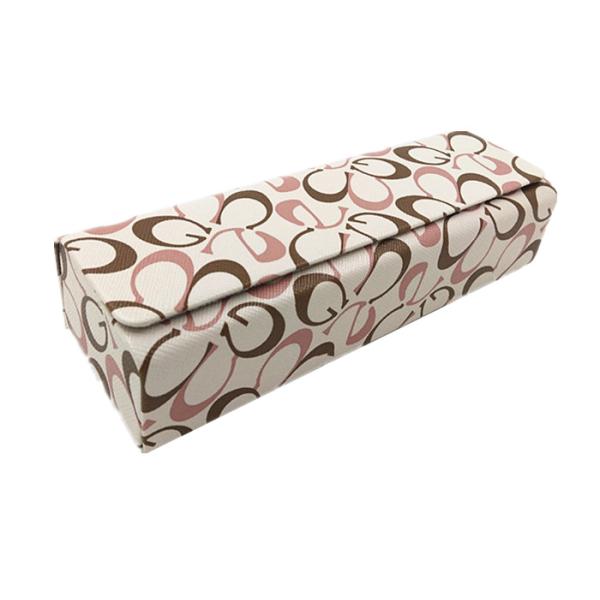 Clamshell Optical Hard Case For Sunglasses Handmade PU With Letter Pattern