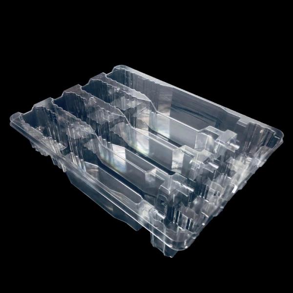 Customized Stackable Clear PET Molded Tray for Hardware Semiconductor Components