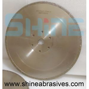 Double Sided Coated Electroplated Diamond Wheels 16inch With Flange