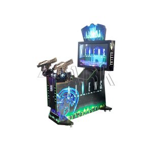 42" Aliens Extermination coin pusher shoot game machine simulator game machine