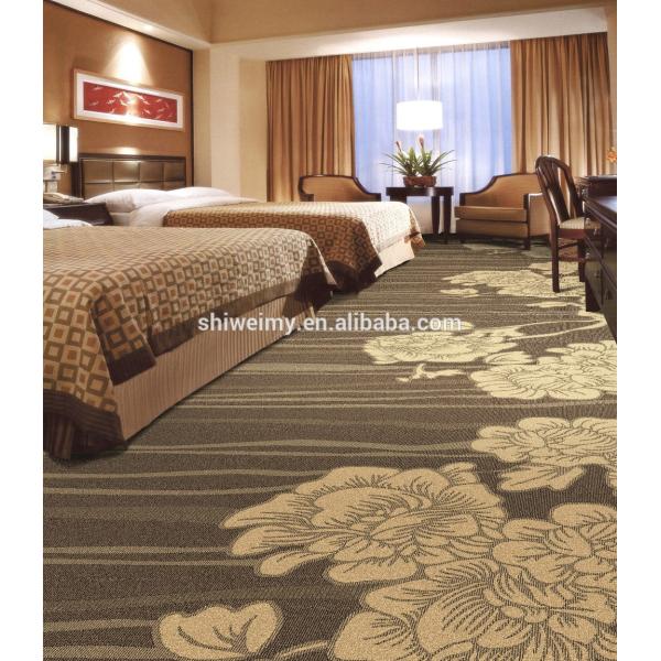 Wool carpets, High cut low pile blend jacquard carpets from bedroom