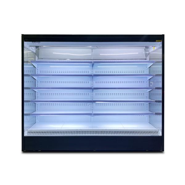 Buy 1000L Commercial Open Chiller Vegetable Refrigeration Equipment Right Angle Black at wholesale prices