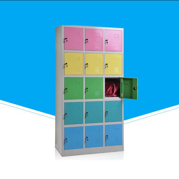 Buy 15 Door 5 Tier 3 Wide Steel Office Lockers For Employee at wholesale prices