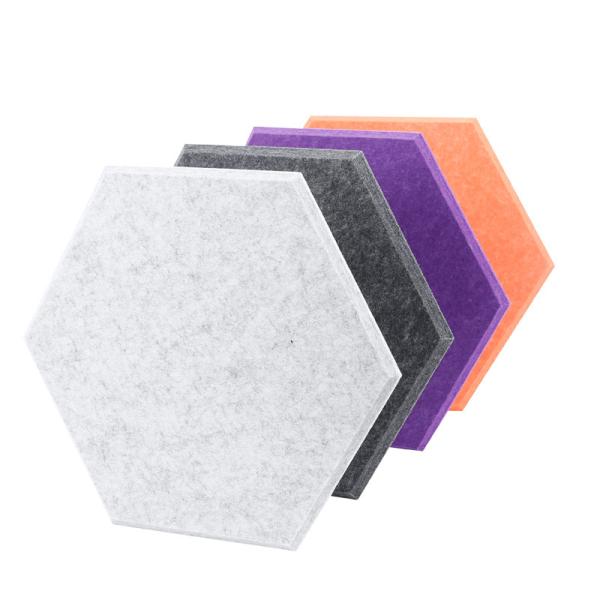 Buy Self Adhesive Sound Absorbing Hexagon Acoustic Wall Panels Polyester at wholesale prices