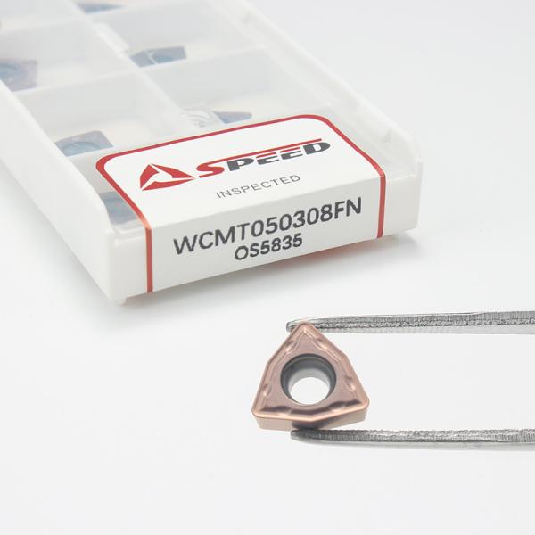 Speed U Drill Inserts WCMT050308FN Carbide Cutting Tools For Stainless Steel And Steel