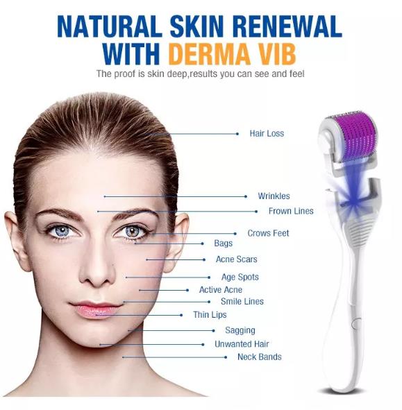 Newest 5 in 1 Derma Vib 540 Needles Derma Roller Dermaroller