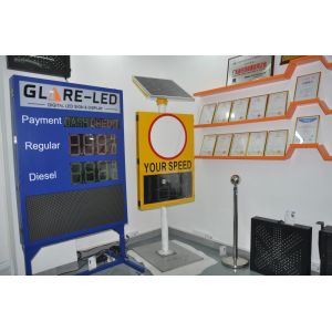 Static Constant Current Driving Mode LED Display Road Warning Solar Radar Speed