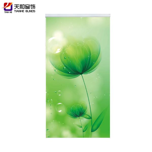 home curtain 3D printed window blinds with FR functional Latest design for living room