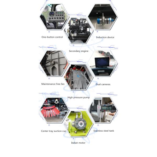 hot china made road sweeper vehicle sweeper truck with high pressure water pump for sale