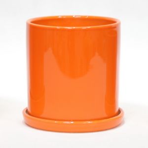 Sleek And Glossy Ceramic Flower Pots With Holes Craftsmanship