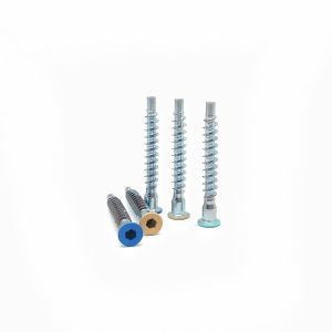 Galvanized Straight Repair Furniture Screws Countersunk Hexagonal Roller Thread