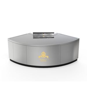 Quality Fan-shaped Teppanyaki Grill Table Custom Size 2300x990x800mm for sale