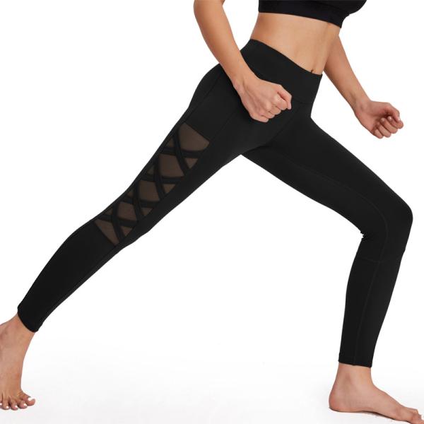 Seamless Polyester Yoga Pants Fitness Sportswear Breathable High Impact Leggings