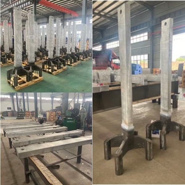 Welded Anode Components With Aluminium Bars Tirmetallic Clads Transition Joint