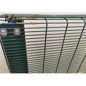 76.2mm 12.7mm 358 Anti Climb Mesh White Galvanized High Security Fence