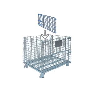 Assembled Collapsible Wire Containers Indoor Use 29 Inch Long 35 Inch High