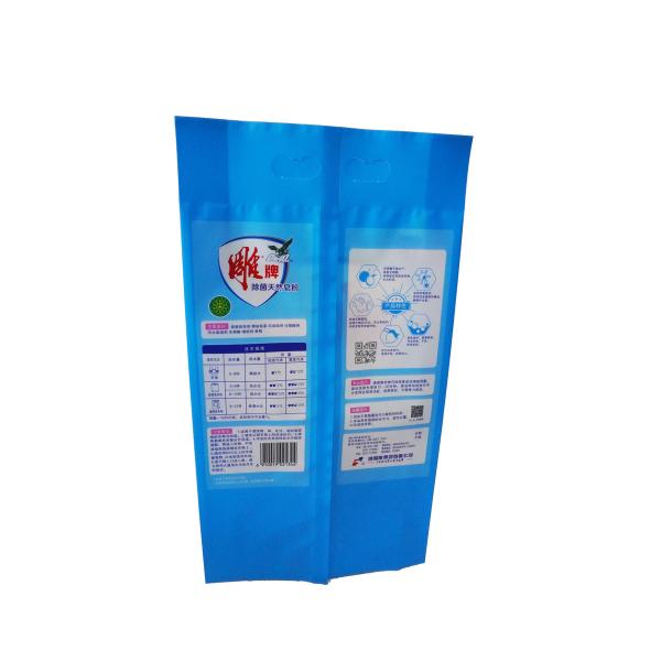 Safety Detergent Washing Powder Plastic Packaging Bag With Hand Size Handle Top