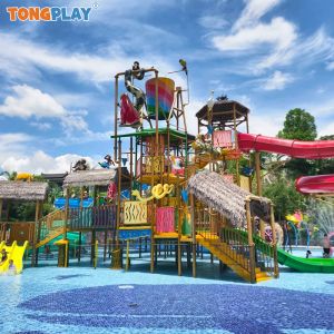 Thrilling Fiberglass Water Slide for Young Adults and Adults with Custom Color