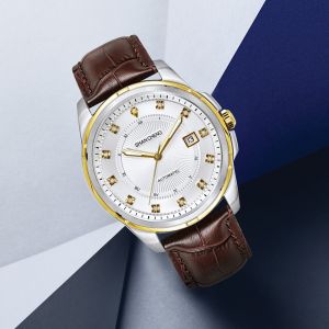 Automatic Date Full Screw Stainless Steel Mens Watches PT5000 Mechanical