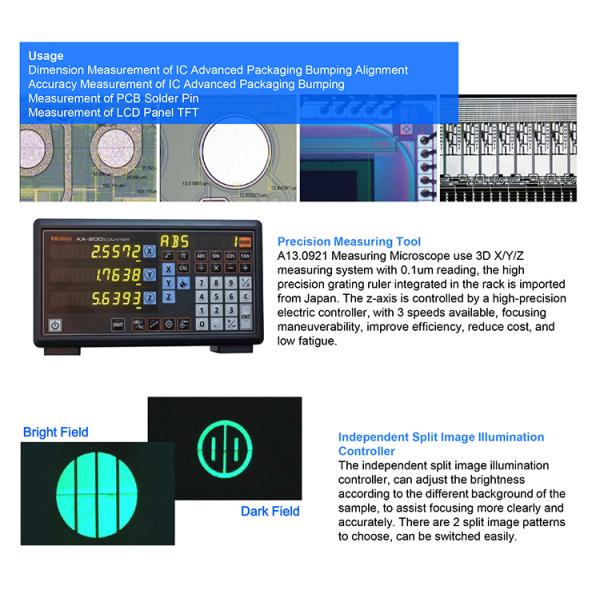 50x-1000x OPTO-EDU A13.0921 BD DIC Optical Metallurgical Microscope