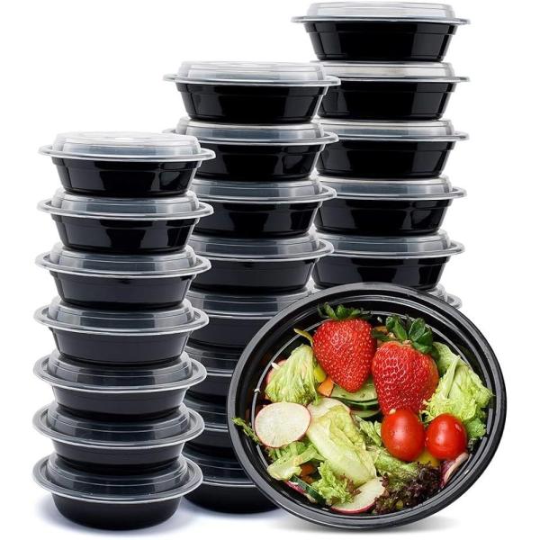 Reusable Disposable Plastic Food Containers Dishwasher Safe Takeaway Box